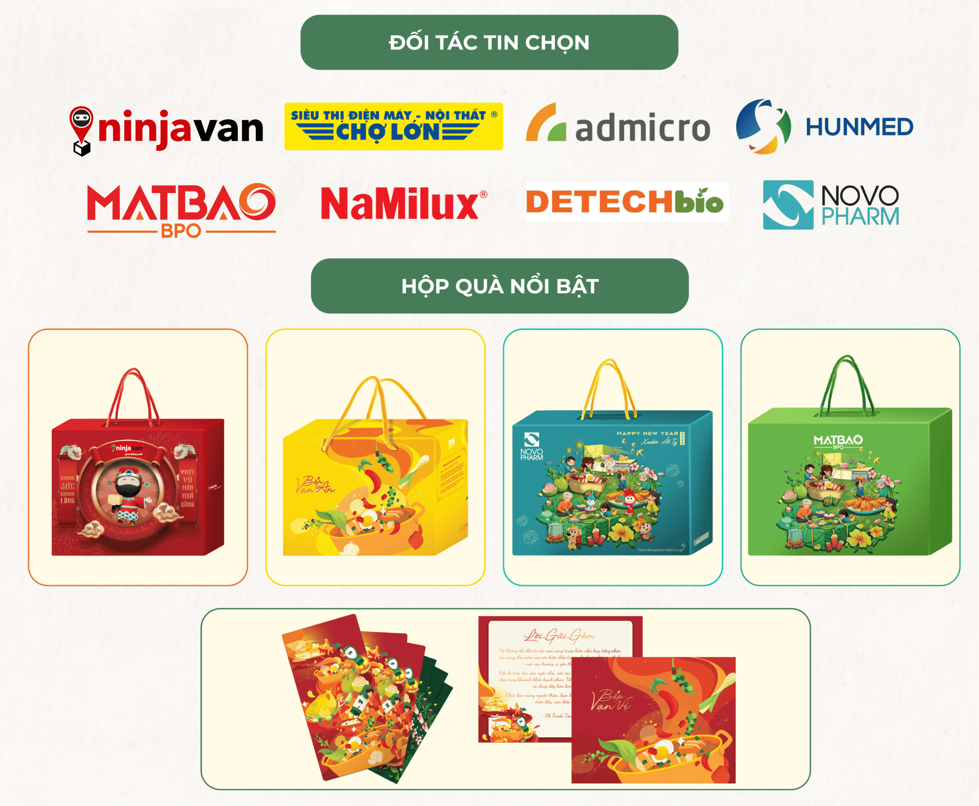Nhiều thương hiệu tin chọn Hộp Quà Doanh Nghiệp Dh Foods